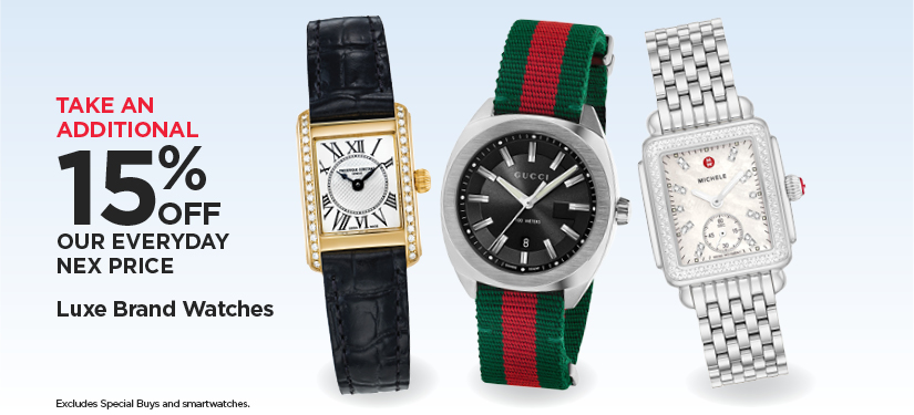 Take An Additional 15% Off Our Everyday NEX Price Lux Brand Watches