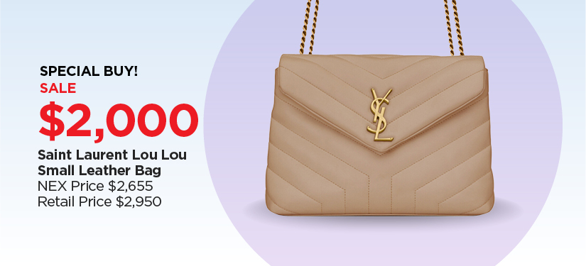 Special Buy! $2,000 Saint Laurent Lou Lou Small Leather Bag