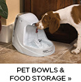 Pet Bowls and Food Storage