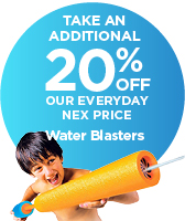 Take An Additional 20% Off Our Everyday NEX Price Water Blasters