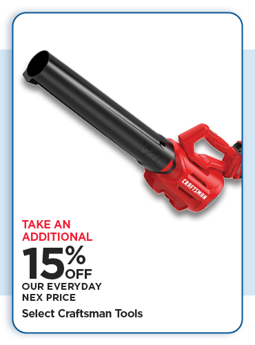 15% Off Select Craftsman Tools