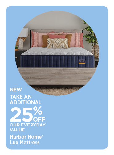 New! 25% Off Our Everyday Value Harbor Home® Lux Mattress