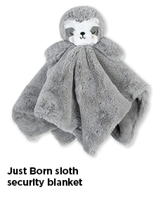 Just Born Sloth Security Blanket