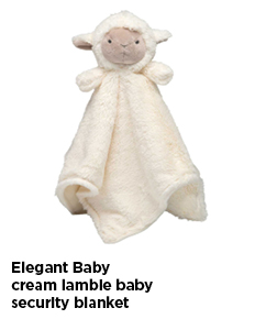 Elegant Baby Cream Lambie Baby Security Blanket
