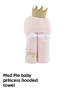 Mud Pie Baby Princess Hooded Towel
