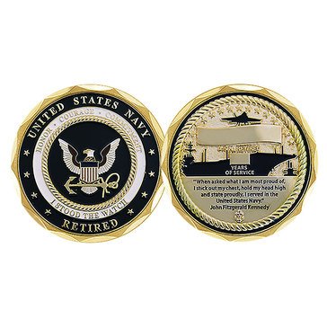 Challenge Coin Navy Retired I Stood The Watch Coin