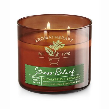 Bath & Body Works Aromatherapy Eucalyptus Spearmint 3-Wick Candle