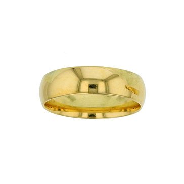 10K Yellow Gold Comfort Fit Wedding Band