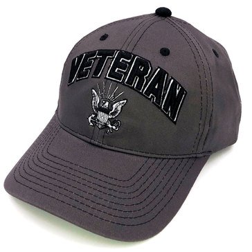 Black Ink USN Veteran Adjustable Cotton Hat