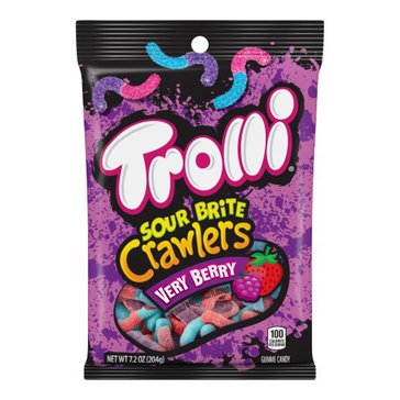 Trolli Sour Brite Crawlers Very Berry Gummi Candy, 5oz