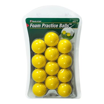 World of Golf 12 Pack Foam Balls