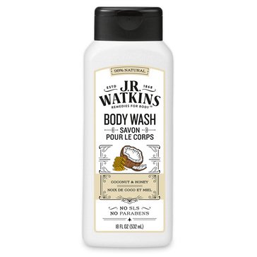 J.R. Watkins Coconut Milk & Honey Body Wash 18oz