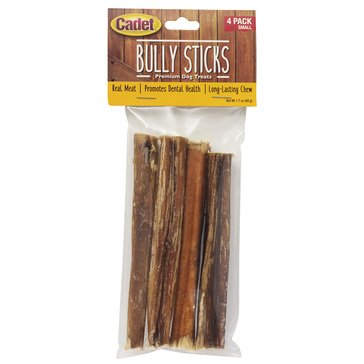 Cadet Small Bully 4-Pack Stuffed Hide-A-Bulls for Chew for Dogs