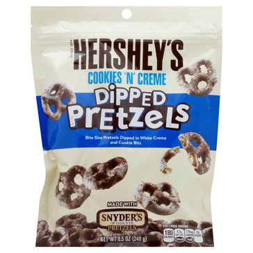 Hershey's Cookies 'N' Cream Dipped Pretzels, 8.5 oz