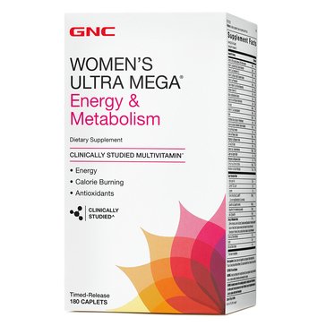 GNC Women's Ultra Mega Energy & Metabolism, 180-Count