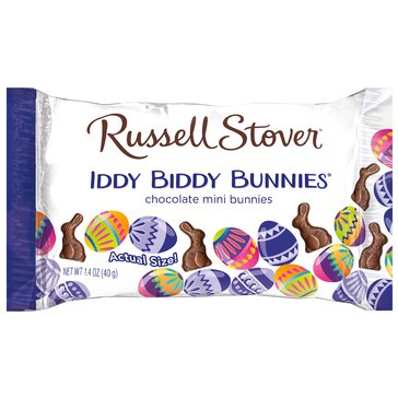Russell Stover Iddy Biddy Milk Chocolate Bunnies, 1.4oz