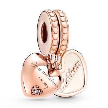 Pandora Mother and Daughter Heart Charm