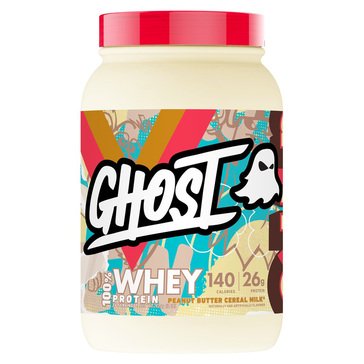 Ghost Whey Peanut Butter Cereal Milk 2lbs Protein Powder, 26-servings