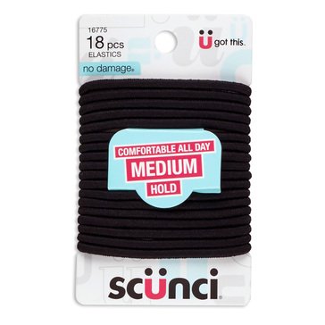 Scunci No Damage Hair Elastics 18ct