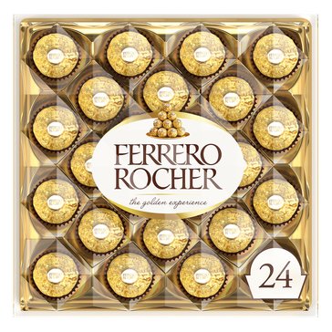 Ferrero Rocher Fine Hazelnut Chocolates, 24-piece