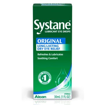 Systane Original Long Lasting Dry Eye Lubricating Eye Drops, 1 fl oz