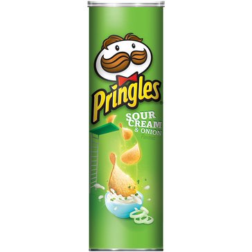 Pringles Sour Cream & Onions Potato Crisp Chips, 5.5oz