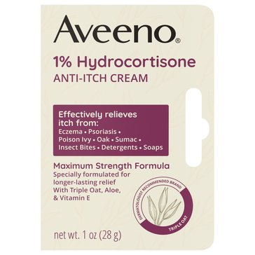 Aveeno Active Naturals Anti Itch Cream, 1oz