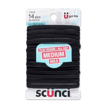 Scunci No Damage Elastics Black 14ct