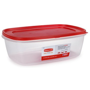 Rubbermaid Easy Find Lids 2.5 Gallon Rectangle Food Storage Container