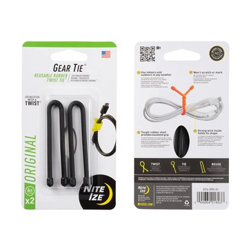 Nite Ize Gear Tie Original Reusable Rubber Twist Tie 6