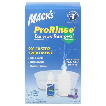 Mack's Pro Rinse Ear Wzx Removal Kit, .5oz