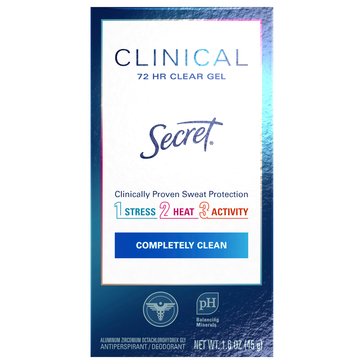 Secret Clinical Strength Completely Clean Deodorant Gel 1.6oz