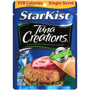 StarKist Tuna Creations Herb & Garlic Tuna, 2.6oz