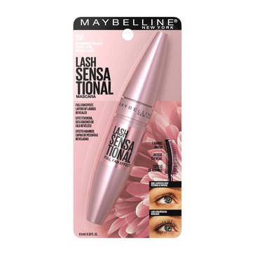 Maybelline Lash Sensational Washable Mascara Makeup, Brownish Black