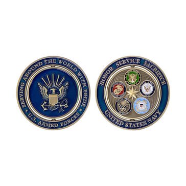 Vanguard Navy Proud Military Family Coin