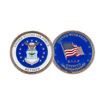Challenge Coin Unites Sates Air Force Retired Coin