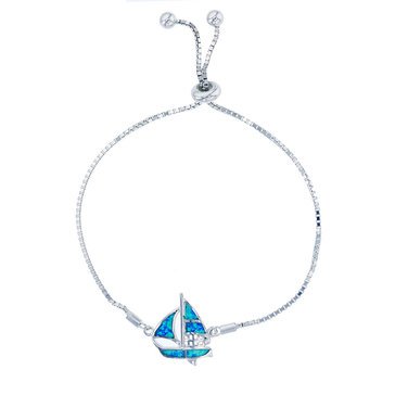 Bijoux Du Soleil Created Opal Sailboat Bracelet