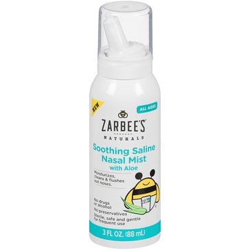 Zarbees Children's Saline Nasal Mist With Aloe, 3 fl oz