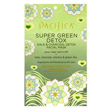 Pacifica Super Green Detox Kale & Charcoal Detox Facial Mask 1ct