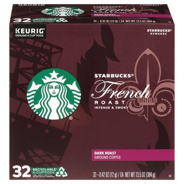 Starbucks French Roast K-Cup Pods, 32-count
