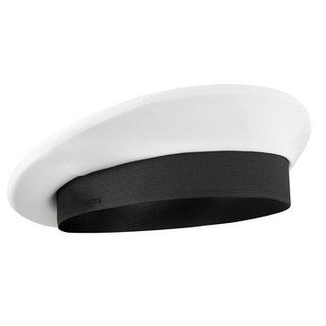 Kingform Men's White CNT Cover for Dress Cap Style #1300