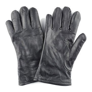 Black Leather Gloves