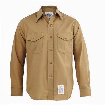 USMC Men's Khaki Long Sleeve Shirt