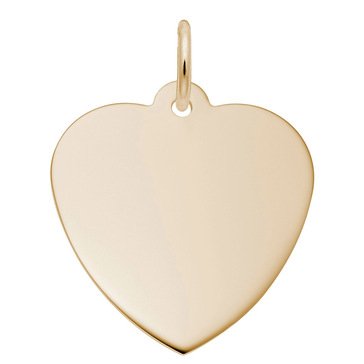 Rembrandt 14K Engravable Heart Charm