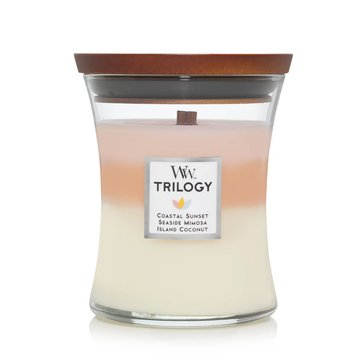 Woodwick Island Getaway 10-ounce Mediumium Trilogy Candle