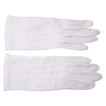 USMC White Cotton Dress Glove No Snap