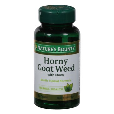 Nature's Bounty Horny Goat Weed with Maca Capsules, 60-count
