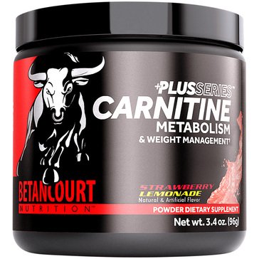 Betancourt Nutrition Plus Series Carnitine Metabolism & Weight Management Strawberry Lemonade Powder, 60-servings 