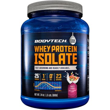 BodyTech Whey Protein Isolate Fruity Cereal Powder, 23-servings 