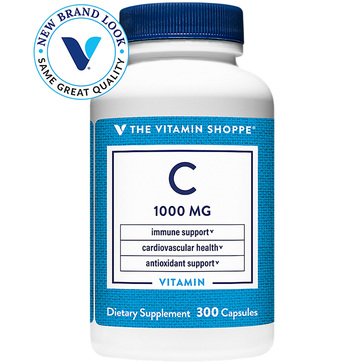 The Vitamin Shoppe Vitamin C 1000mg Capsules, 300-count